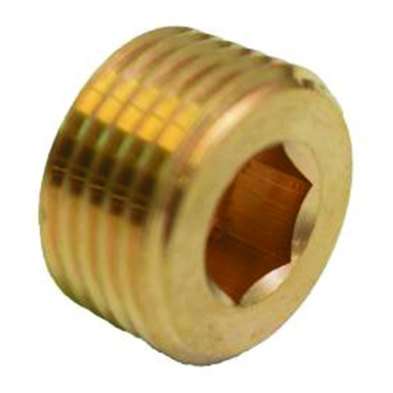 1/4" NPT ALLEN HEAD PLUG BRASS