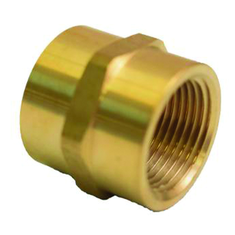 3/8" NPT FEM X 1/4" FEM COUPLING BRASS (28-183L)