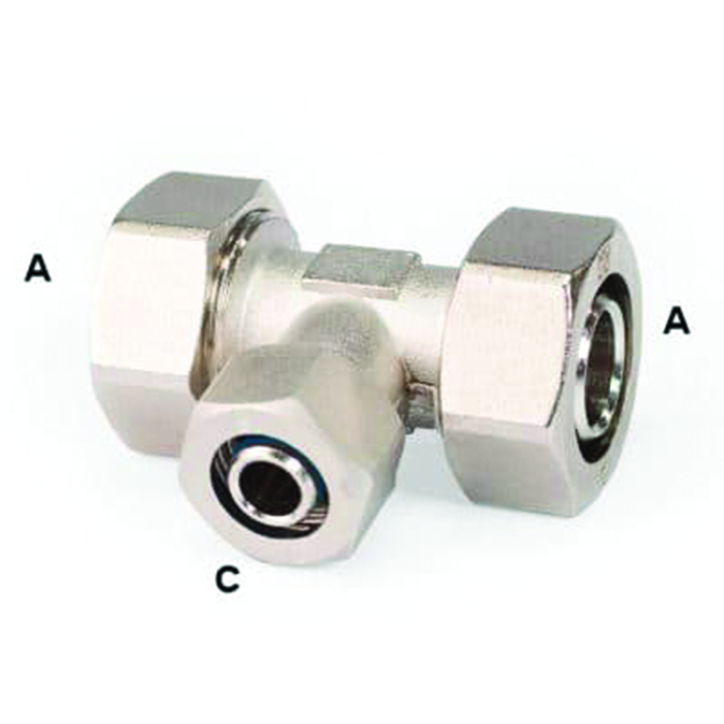 3/4" DURATEC REDUCING TEE, 1/2" TUBING DROP LEG