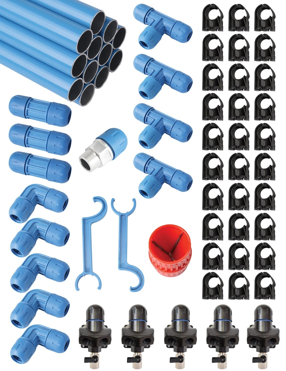 1" FASTPIPE MASTER KIT 230FT, 5 OUTLETS  COMBO UNIT 2 PACKAGES (non-returnable)