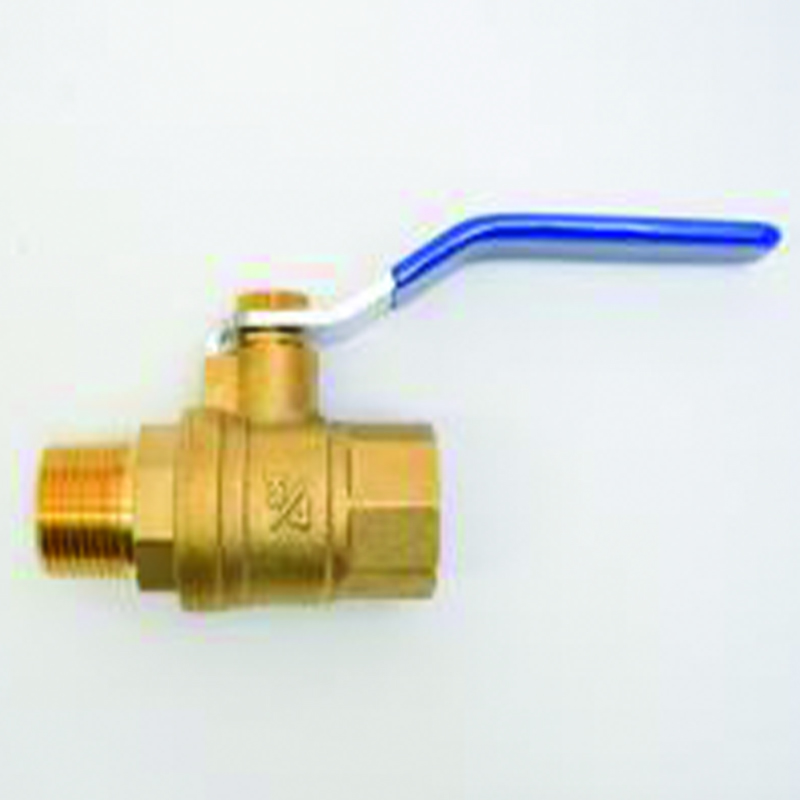 3/4" NPT BALL VALVE, BRASS, MALE X FEMALE