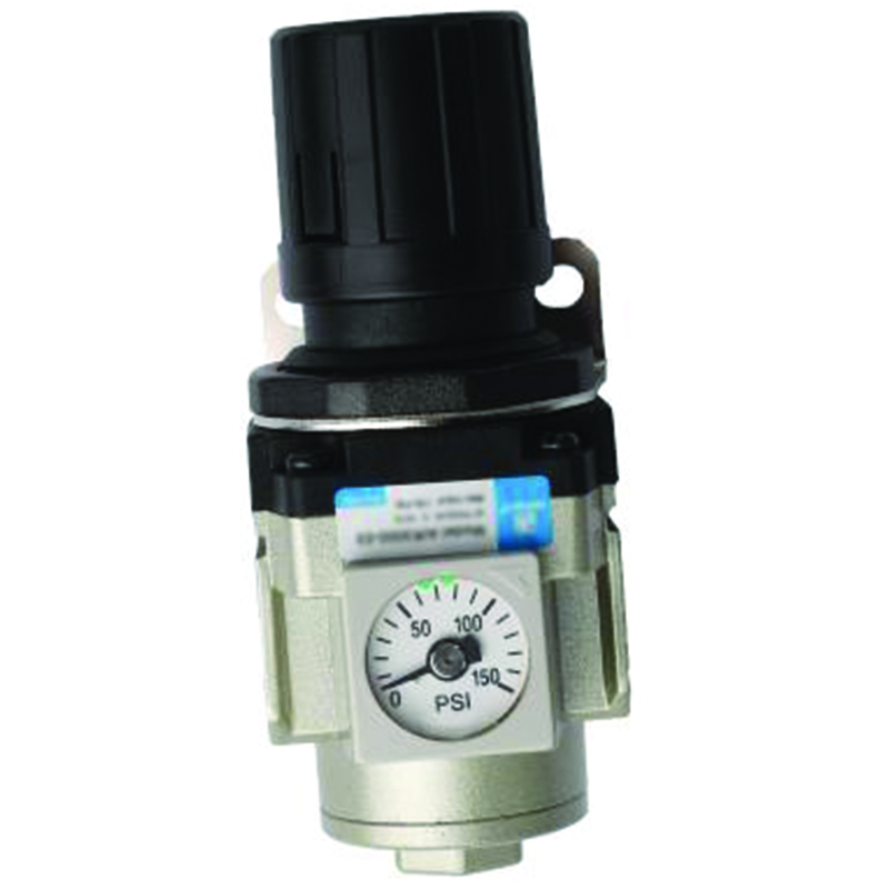 1/4" INLINE REGULATOR WITH GAUGE, 1/4" NPT PORTS    SMC