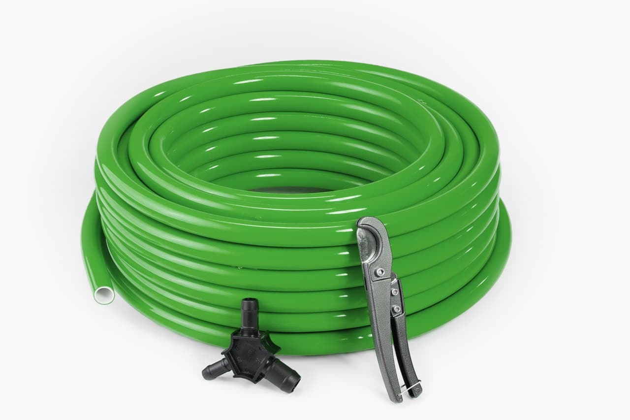 1" MAXLINE TUBING 100FT ROLL, GREEN, includes  bevel tool and cutter, non returnable