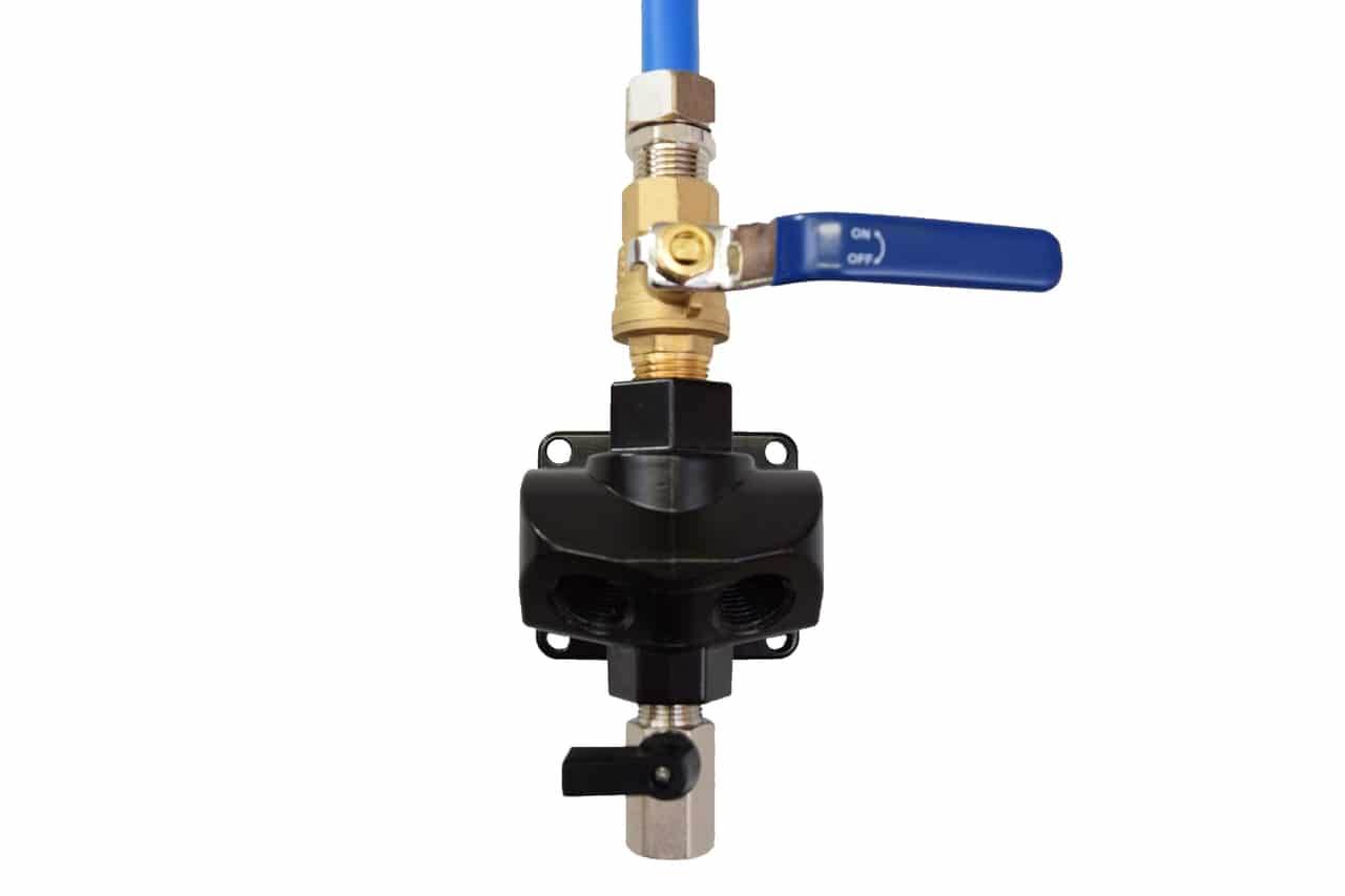 1/2" MAXLINE MULTI PORT OUTLET  WITH SHUTOFF, 1/2" NPT PORT (4X)