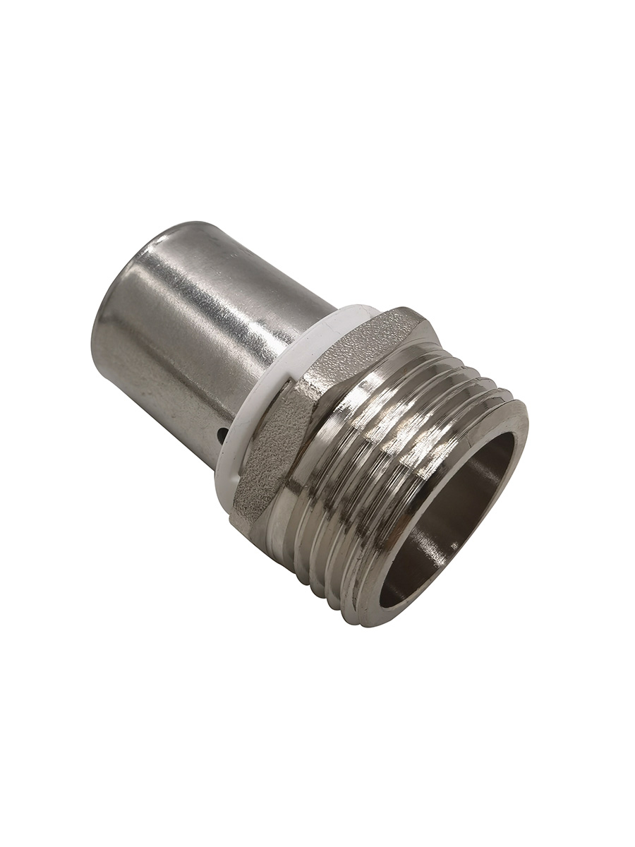 1/2" COMPRESSED FLEXIBLE TUBING X 3/8" MALE NPT STRAIGHT FITTING